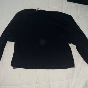 ASOS Black Long Sleeve Cropped Top - Size 6